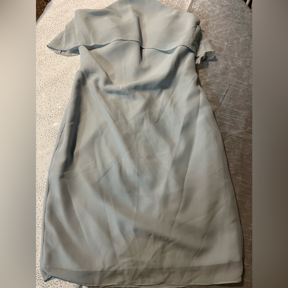 Knee length chiffon dress